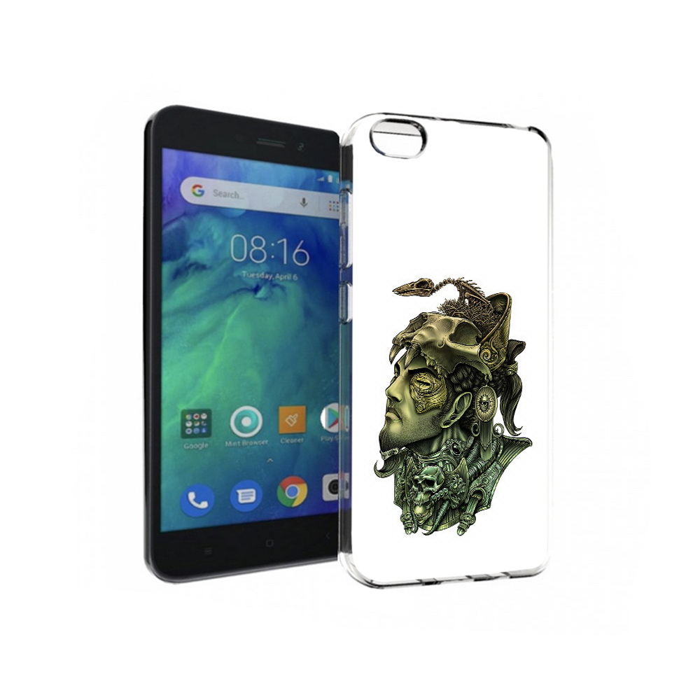 

Чехол MyPads Tocco для Xiaomi Redmi Go бронзовый воин, Прозрачный, Tocco