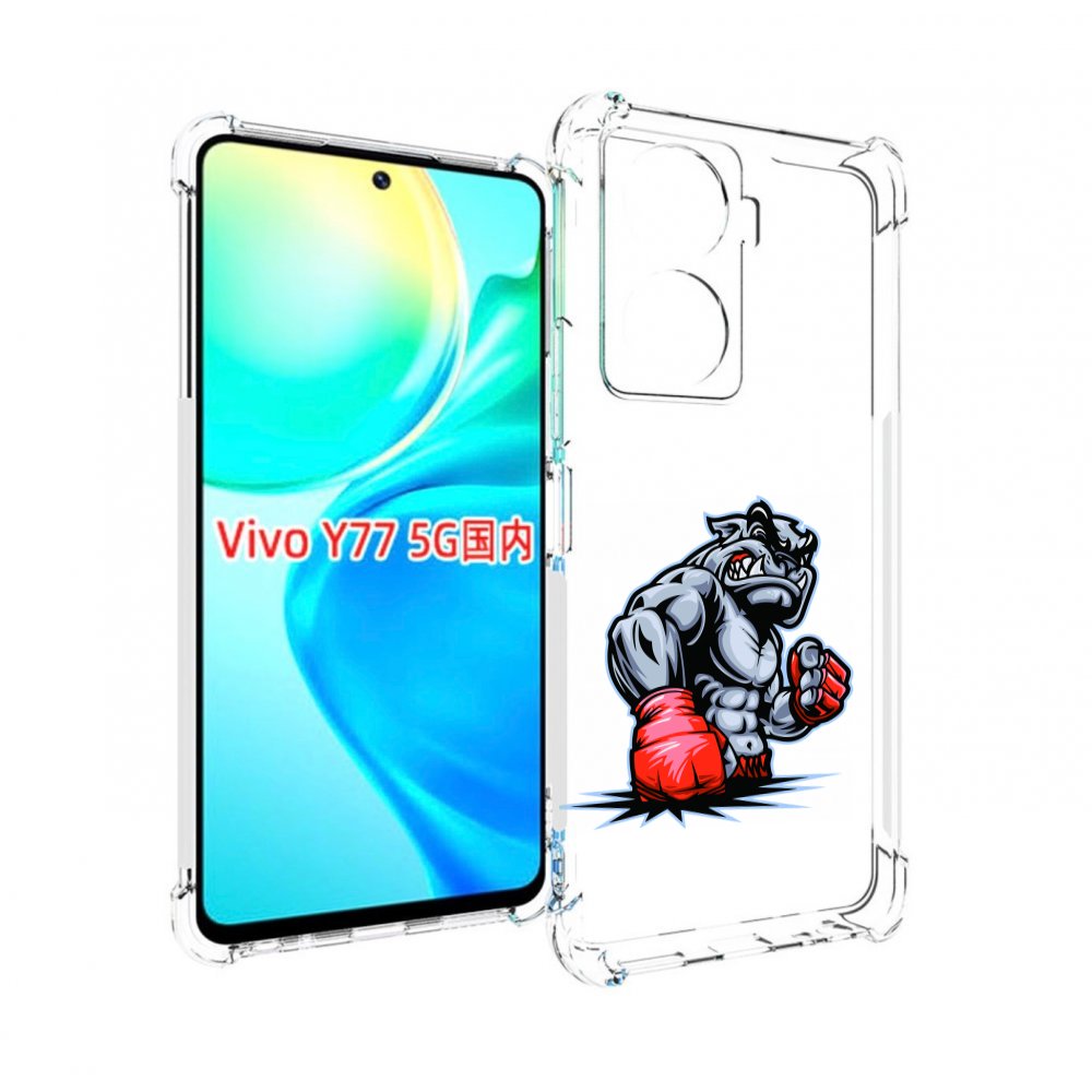 

Чехол MyPads собака-боксер для Vivo Y77 5G, Прозрачный, Tocco