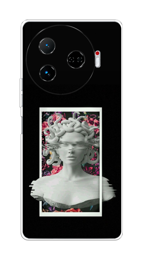 

Чехол на Tecno Camon 30 Pro 5G "Web Punk Медуза Горгона", Черный;серый, 305150-1