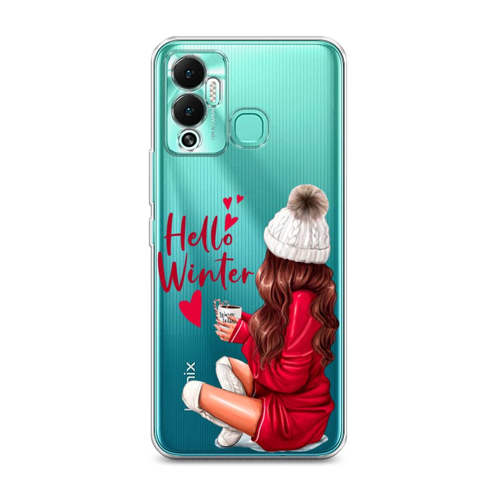 

Чехол на Infinix Hot 12 Play "Hello winter", Красный;белый;коричневый, 3101750-5