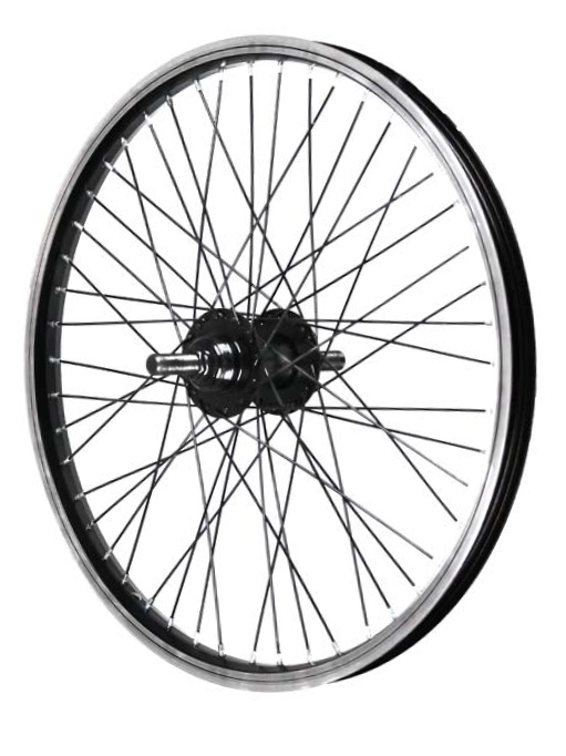 

Колесо 20x1.75 BMX заднее одинар.обод 48T ось 14мм, чер.