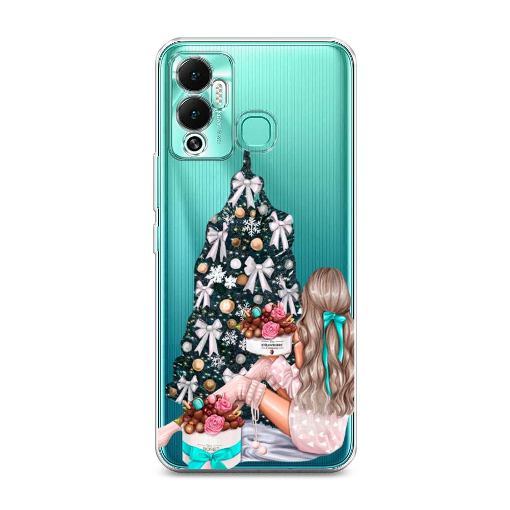 

Чехол на Infinix Hot 12 Play "New Year", Зеленый;бежевый;голубой, 3101750-5