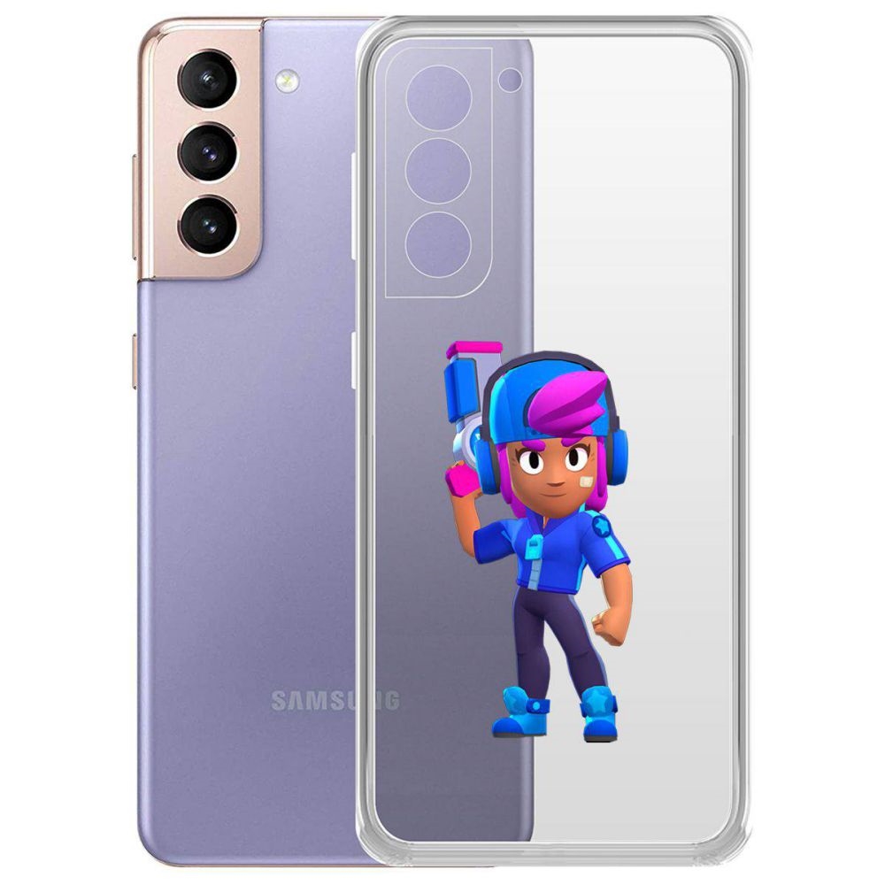 

Чехол-накладка Brawl Stars-Звёздная Шелли для Samsung Galaxy S21+ (G996)