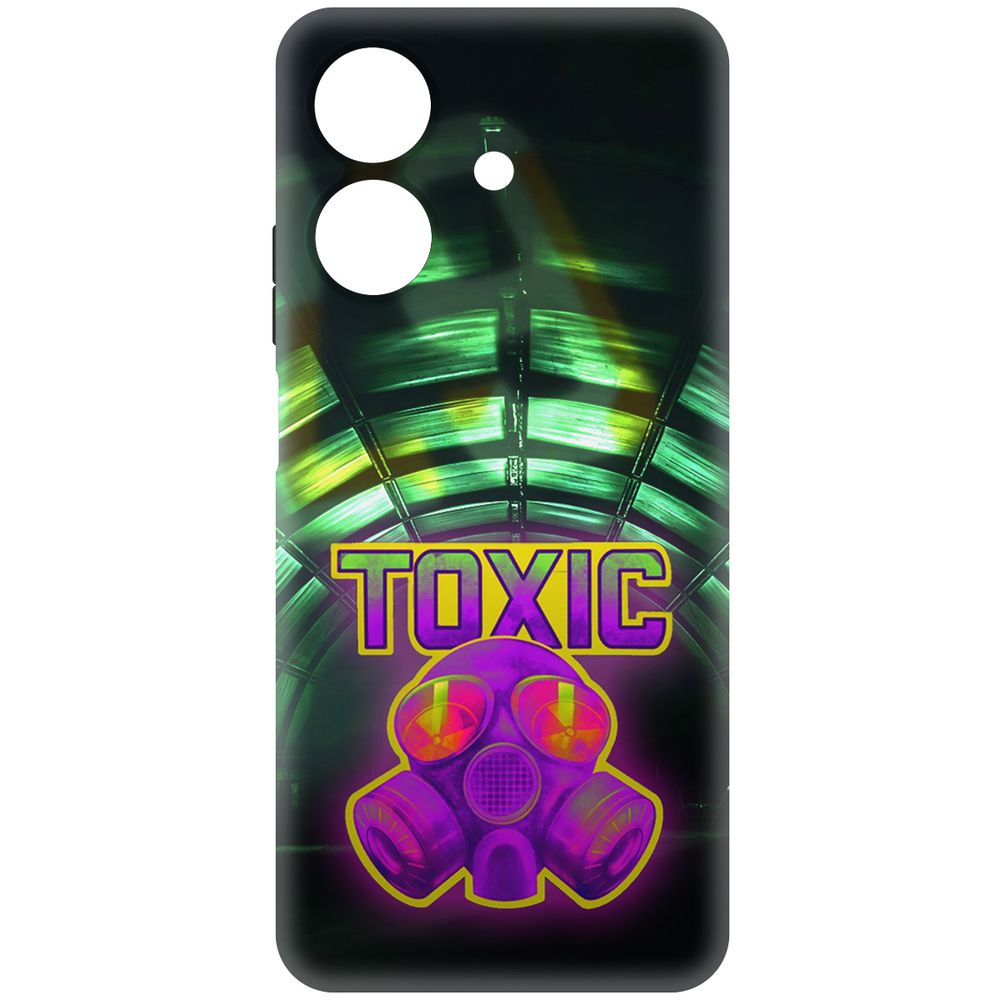 

Чехол-накладка Krutoff Soft Case Cтандофф 2 - Стикер Toxic для Realme Note 60X, Черный