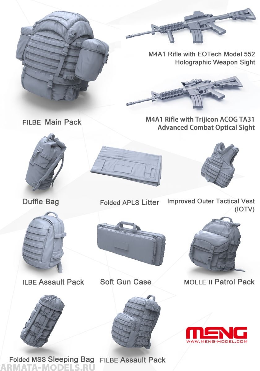 

SPS-027 MODERN U.S. MARINES INDIVIDUAL LOAD-CARRYING EQUIPMENT RESIN 1/35