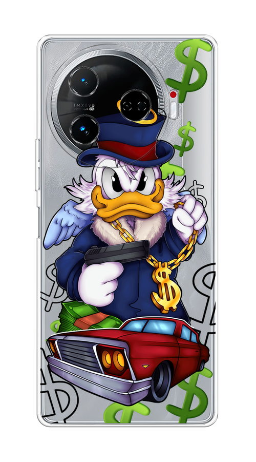 

Чехол на Tecno Camon 30 Pro 5G "Scrooge McDuck with a Gold Chain", Красный;синий;белый, 305150-1