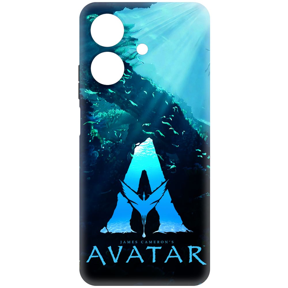 

Чехол-накладка Krutoff Soft Case Аватар - Цветное лого для Realme Note 60X черный