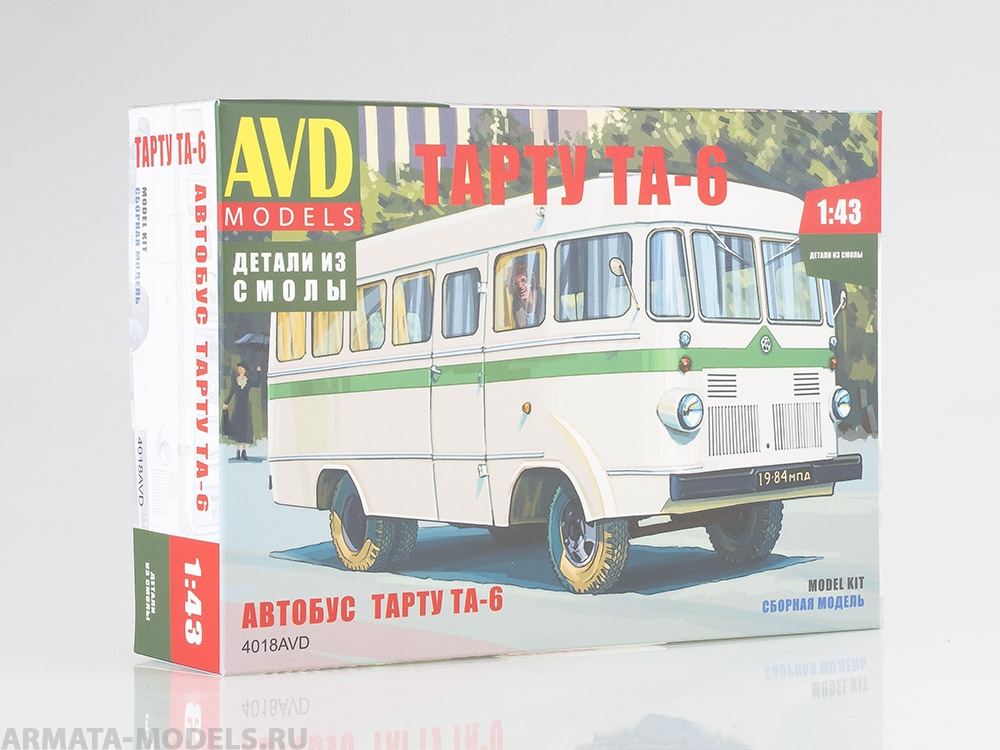 

4018AVD Сборная модель Автобус Тарту ТА-6