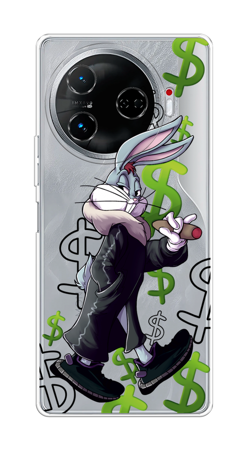 

Чехол на Tecno Camon 30 Pro 5G "Rich Bugs Bunny", Зеленый;черный;голубой, 305150-1