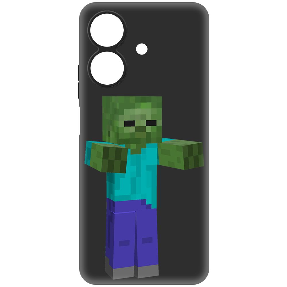 

Чехол-накладка Krutoff Soft Case Minecraft-Гигант для Realme Note 60X черный