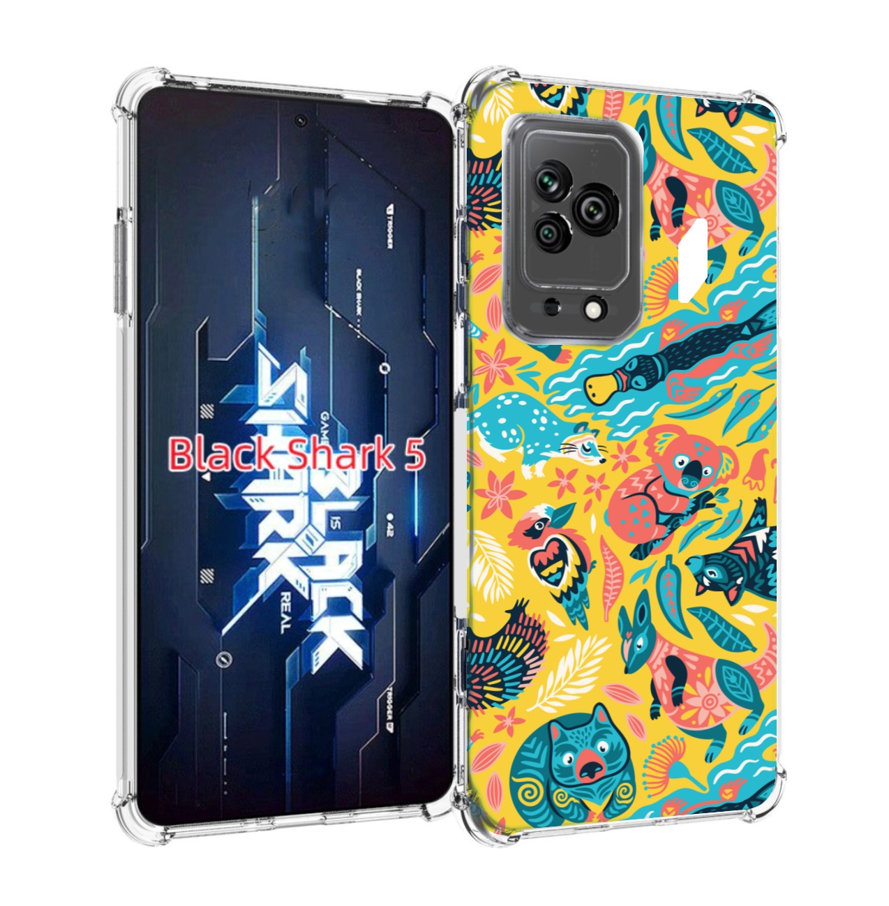 

Чехол MyPads seamless-pattern для Xiaomi Black Shark 5, Прозрачный, Tocco