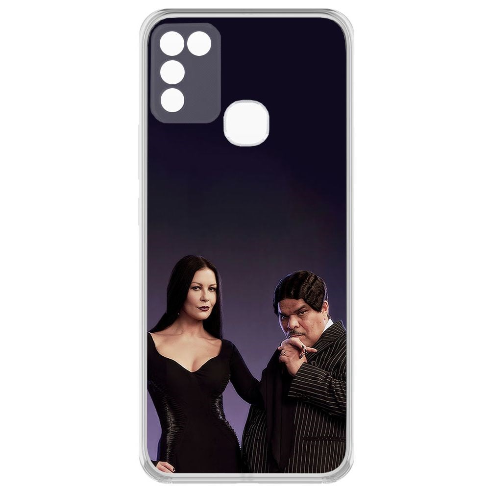 

Чехол-накладка Krutoff Clear Case Уэнсдей Аддамс - Мортиша и Гомес для INFINIX Hot 11 Play, Прозрачный