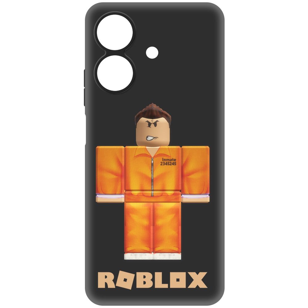 

Чехол-накладка Krutoff Soft Case Roblox-Заключенный для Realme Note 60X черный
