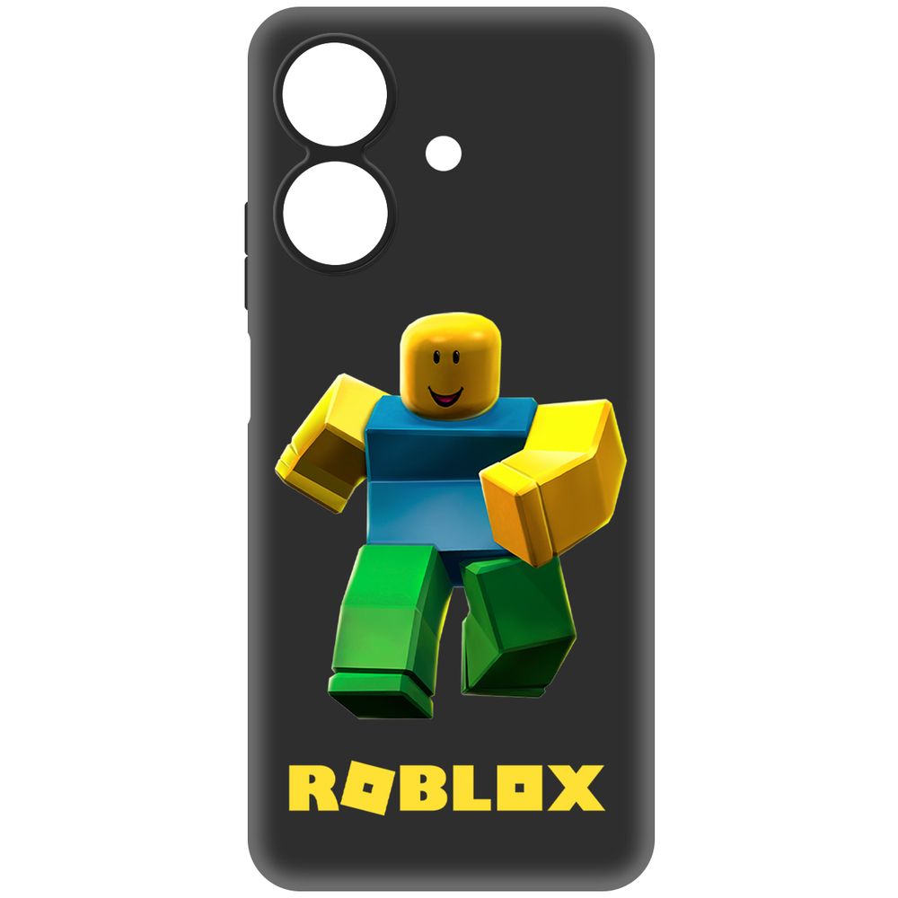 

Чехол-накладка Krutoff Soft Case Roblox-Классический Нуб для Realme Note 60X черный