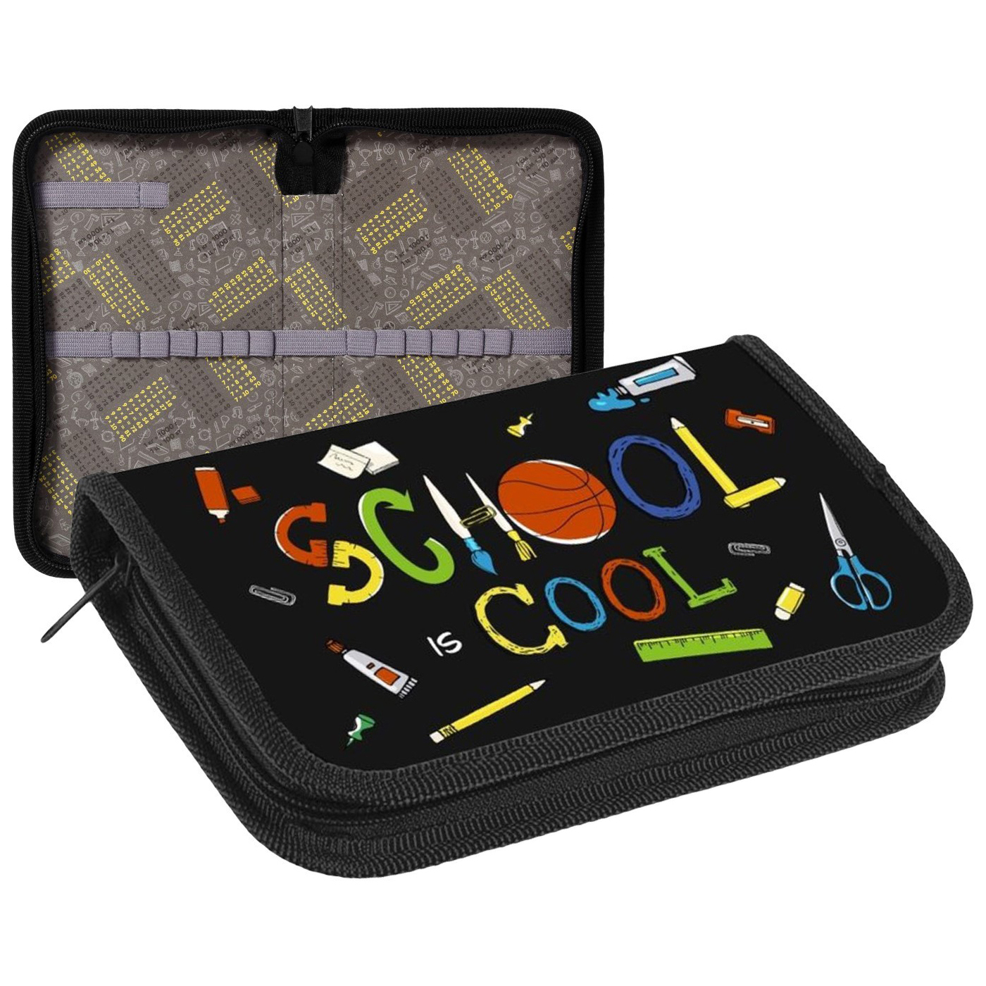 

Calligrata Пенал 1 секция 115 х 205 х 30 мм, Calligrata "School", ламинированный картон, Разноцветный