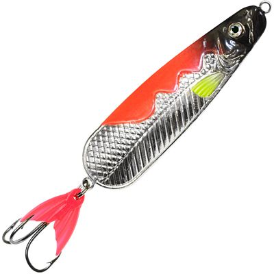 фото Блесна для рыбалки aqua манати 21,0g цвет 03 (серебро, красный металлик), 1 штука