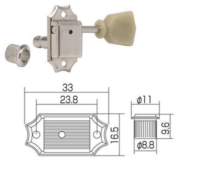

Колки гитарные Gotoh SD90-MG-SL-N