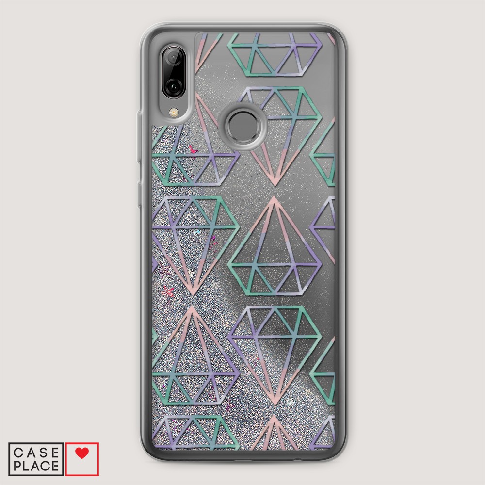 

Чехол Awog на Huawei P Smart 2019/Honor 10 Lite "Бриллианты голографика", Разноцветный, 67291-1