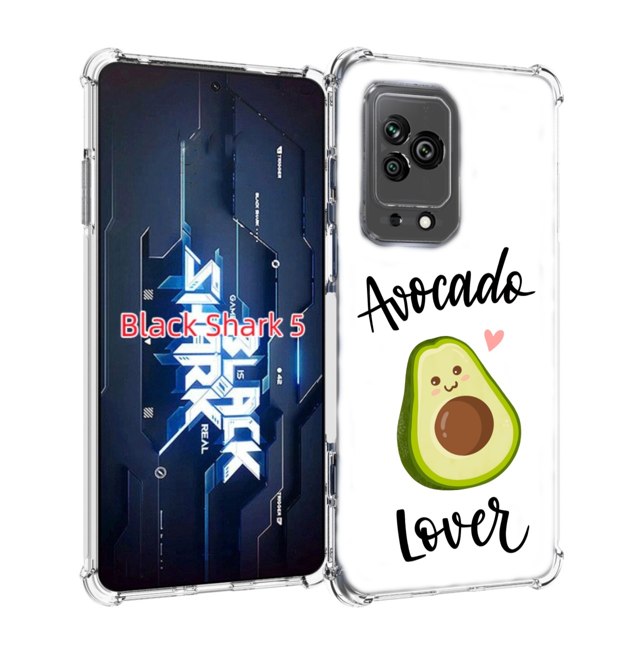 

Чехол MyPads Авокадо-любовь для Xiaomi Black Shark 5, Прозрачный, Tocco