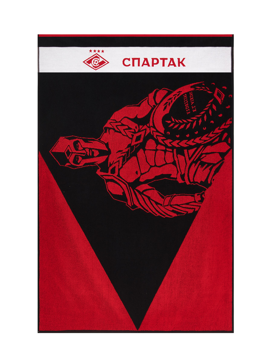 Полотенце Хлопковый Край ППМ100-150 SM красное/черное