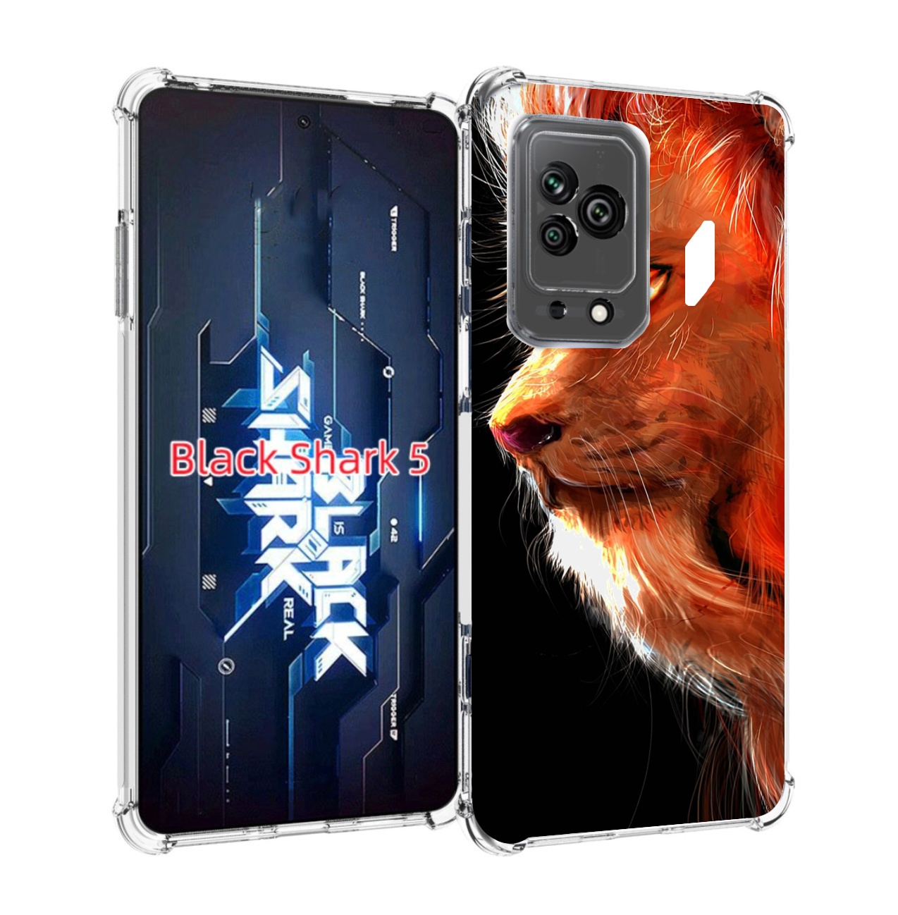 

Чехол MyPads Арт-рисунок-льва мужской для Xiaomi Black Shark 5, Прозрачный, Tocco