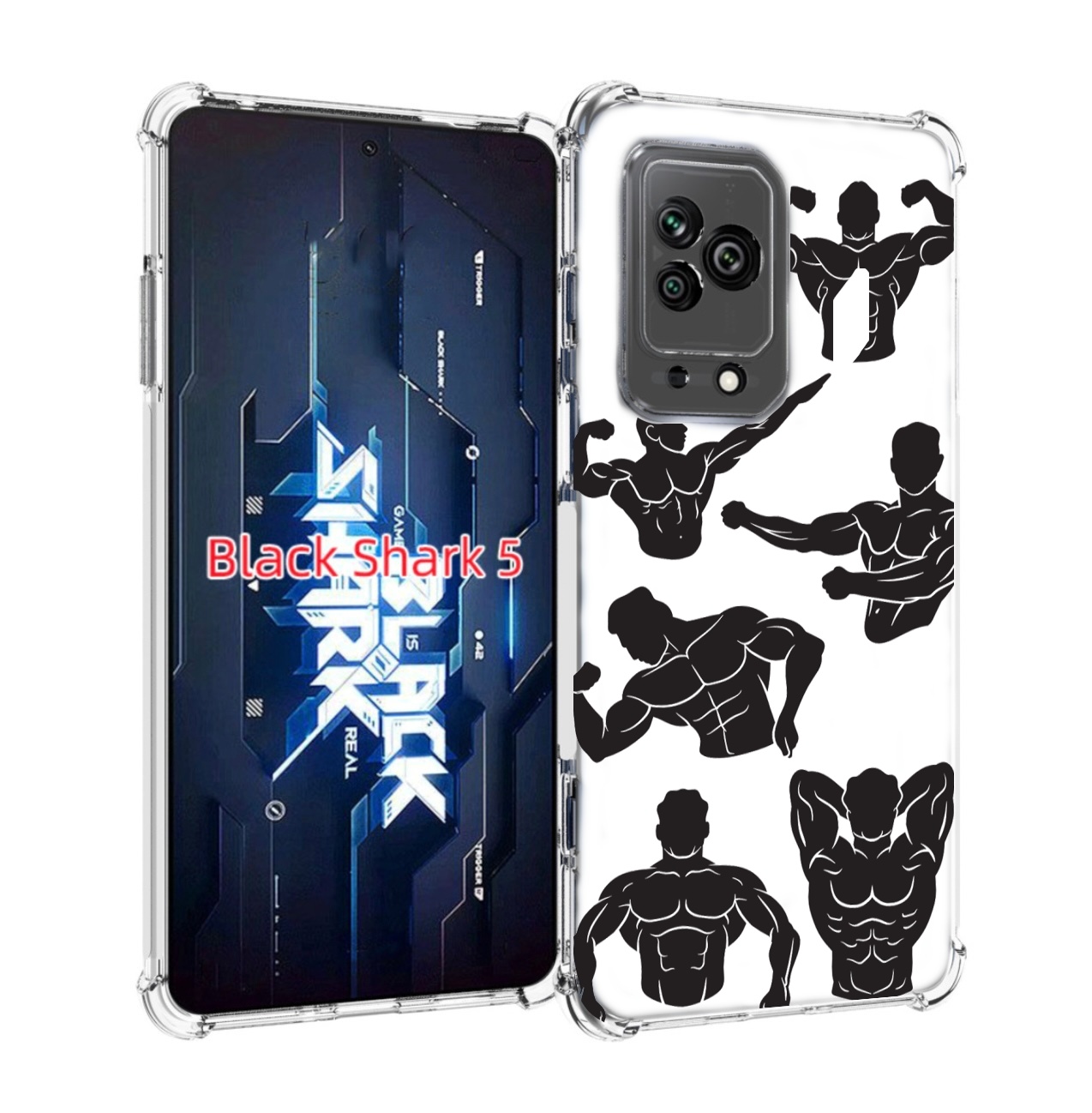 

Чехол MyPads Атлет мужской для Xiaomi Black Shark 5, Прозрачный, Tocco