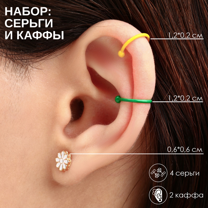 

Комплект серег из бижутерного сплава Queen fair 9339721, 9339721