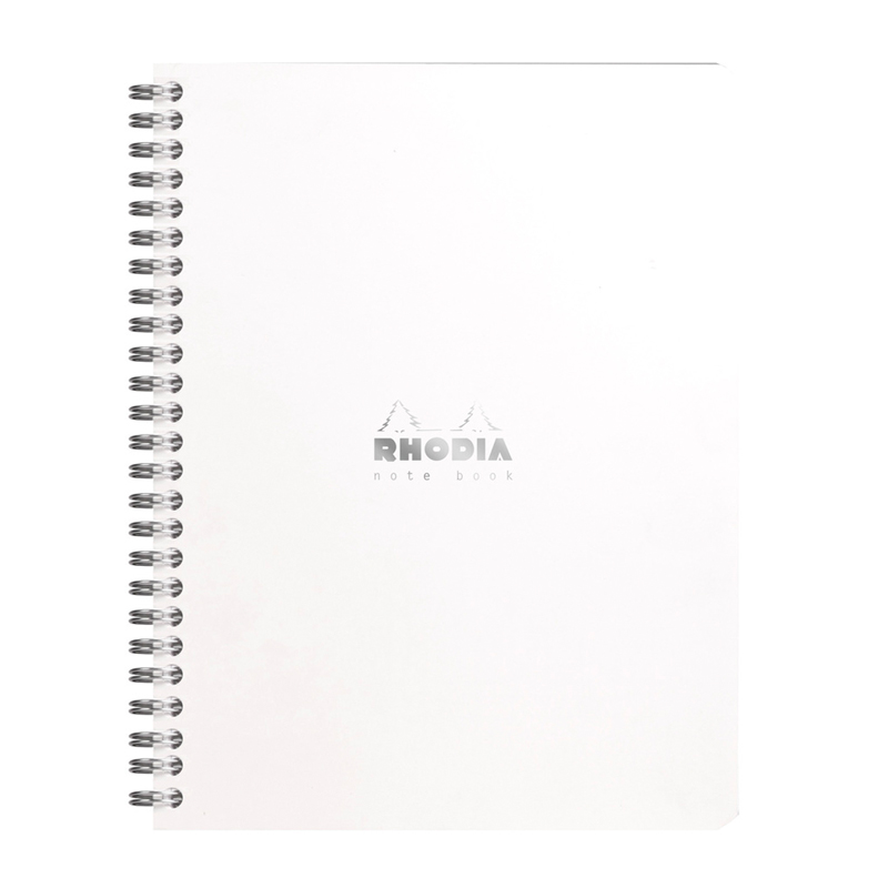 

Rhodia Classic белая тетрадь на спирали (в клетку) A5