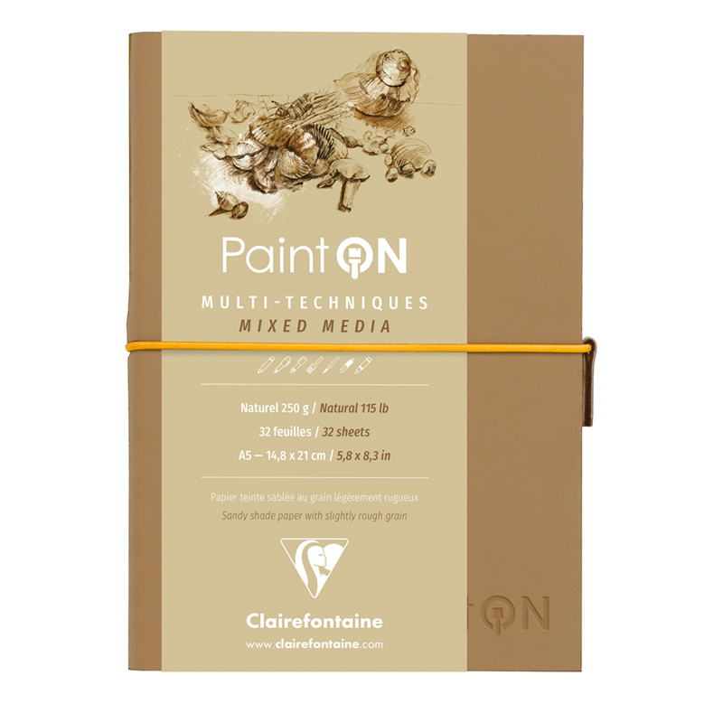 фото Clairefontaine скетчбук для смешанных техник paint'on a5 nobrand