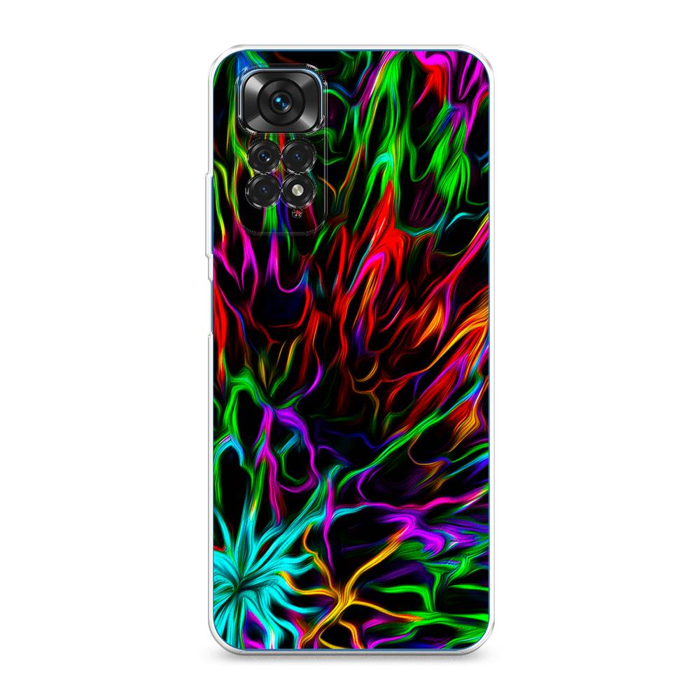 

Чехол на Xiaomi Redmi Note 11 4G Global/Redmi Note 11S "Разноцветные разводы", Голубой;зеленый;оранжевый, 312850-3