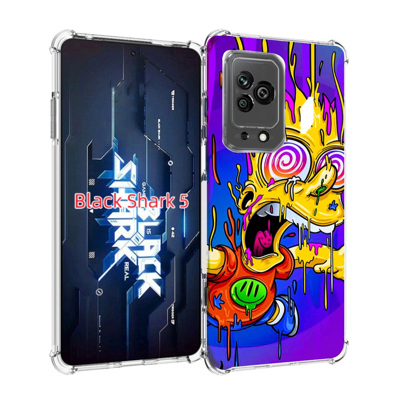 

Чехол MyPads Барт-арт-стрит для Xiaomi Black Shark 5, Прозрачный, Tocco
