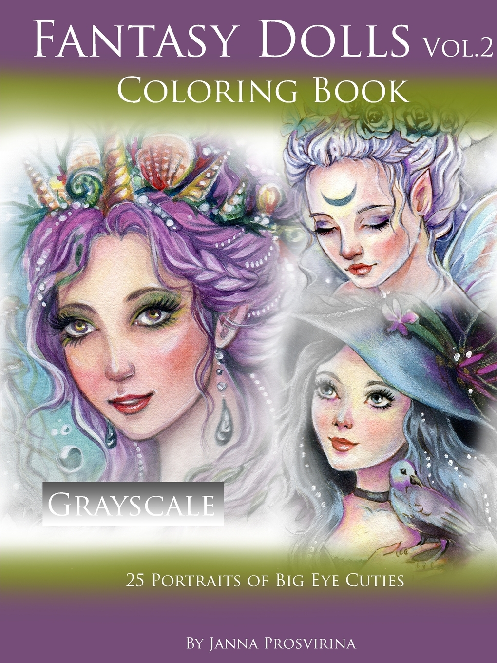 

Fantasy Dolls Vol.2 Coloring Book Grayscale