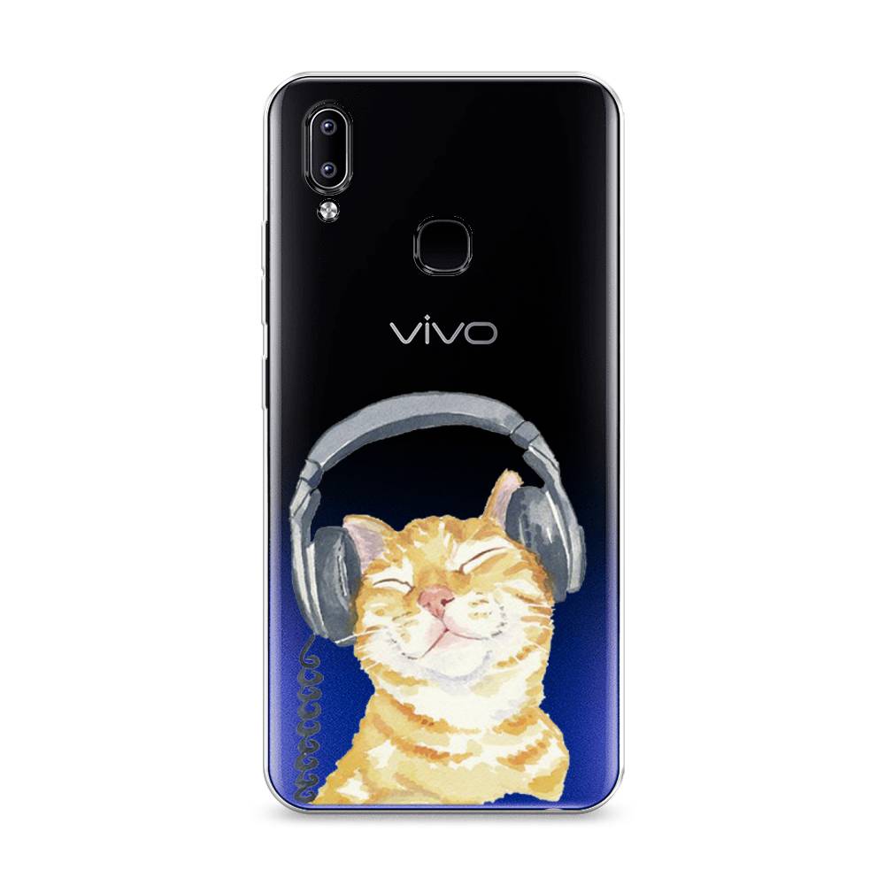 

Силиконовый чехол "Кот меломан" на Vivo Y93, Кот меломан