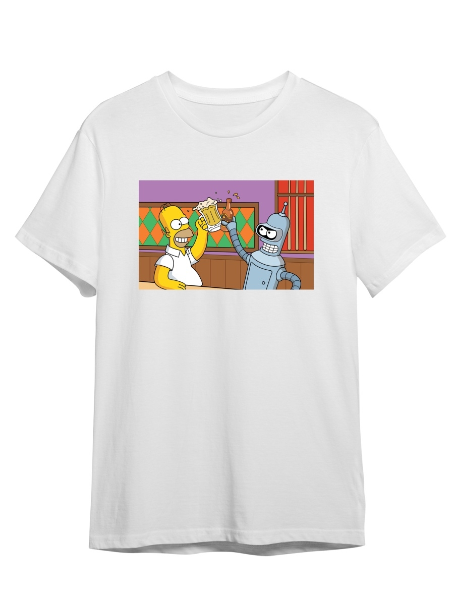 

Футболка унисекс СувенирShop Futurama/Футурама 15 белая 3XL (56-58), "Futurama/Футурама" 15