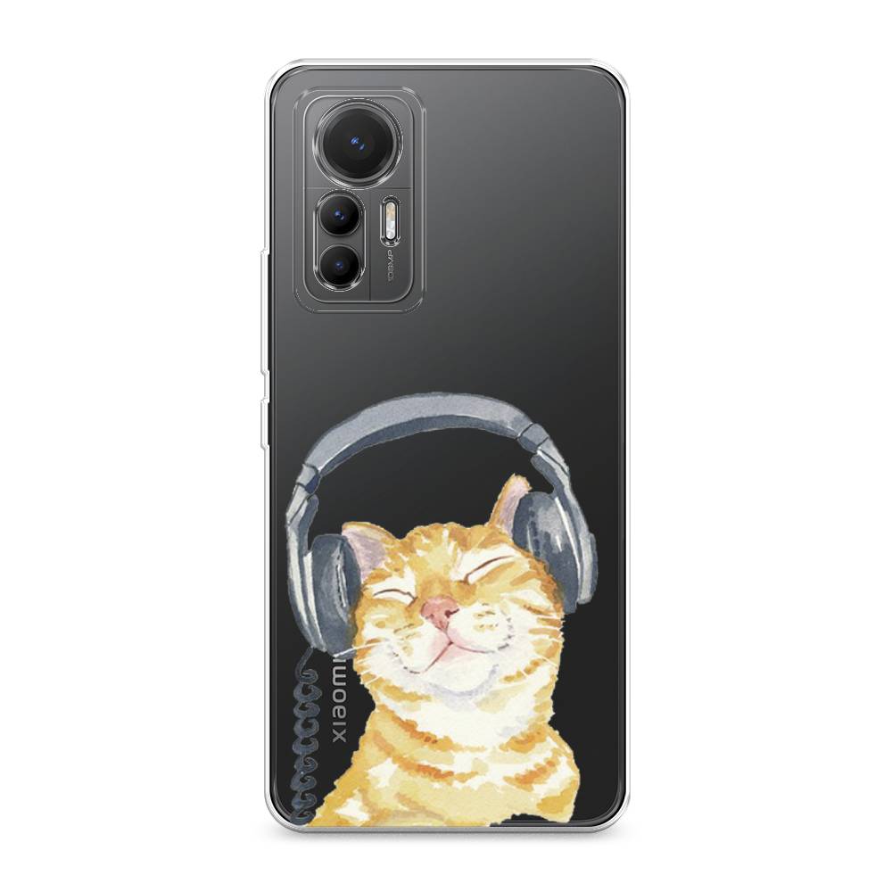 

Силиконовый чехол "Кот меломан" на Xiaomi 12 Lite, Кот меломан
