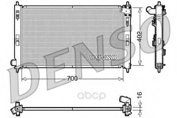 

Радиатор 700x402 Denso DRM45023