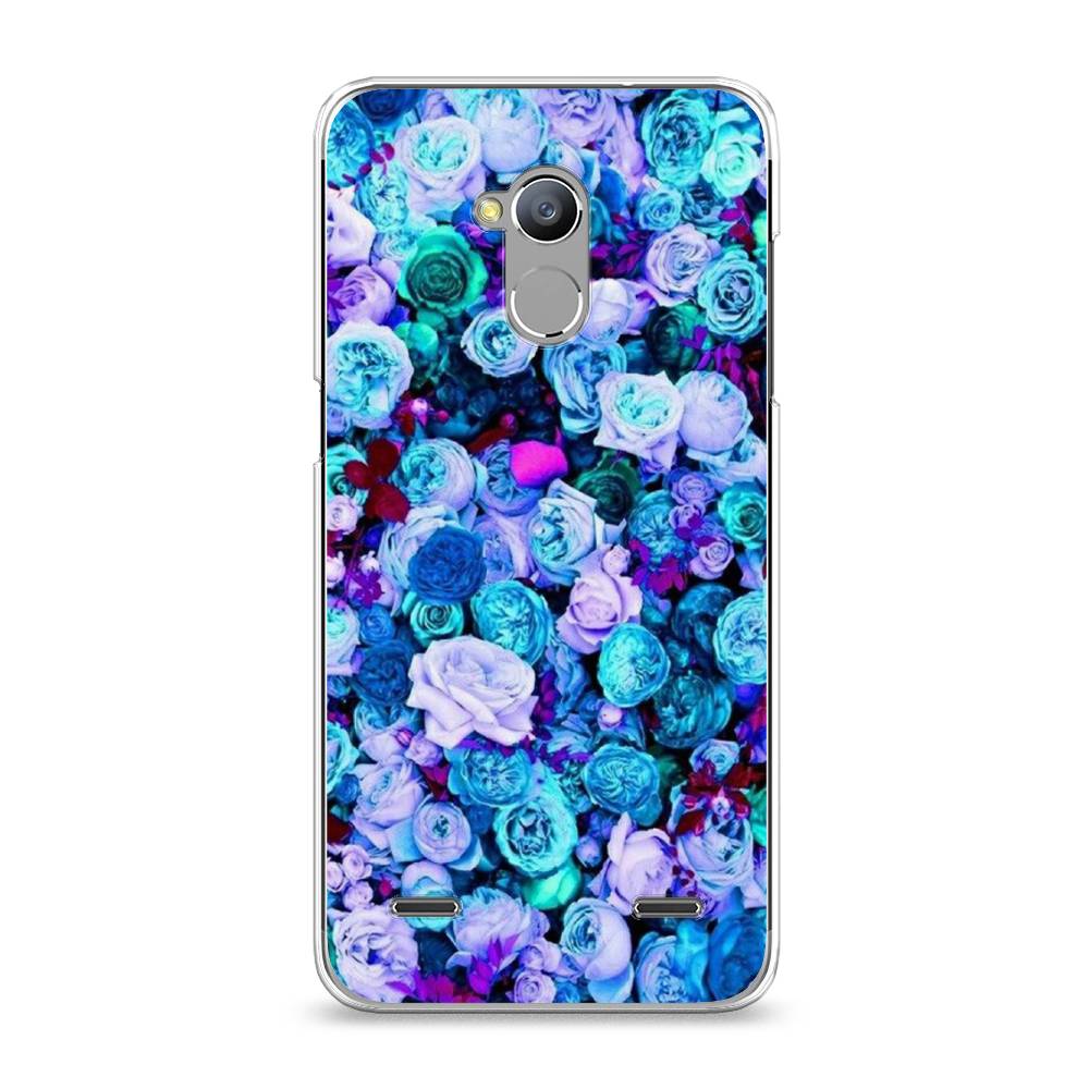 

Чехол на ZTE Blade V7 Lite "Цветочный ковер", Фиолетовый, 130450-2