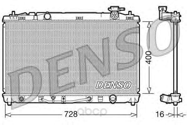 Радиатор 728x400 Denso DRM50042