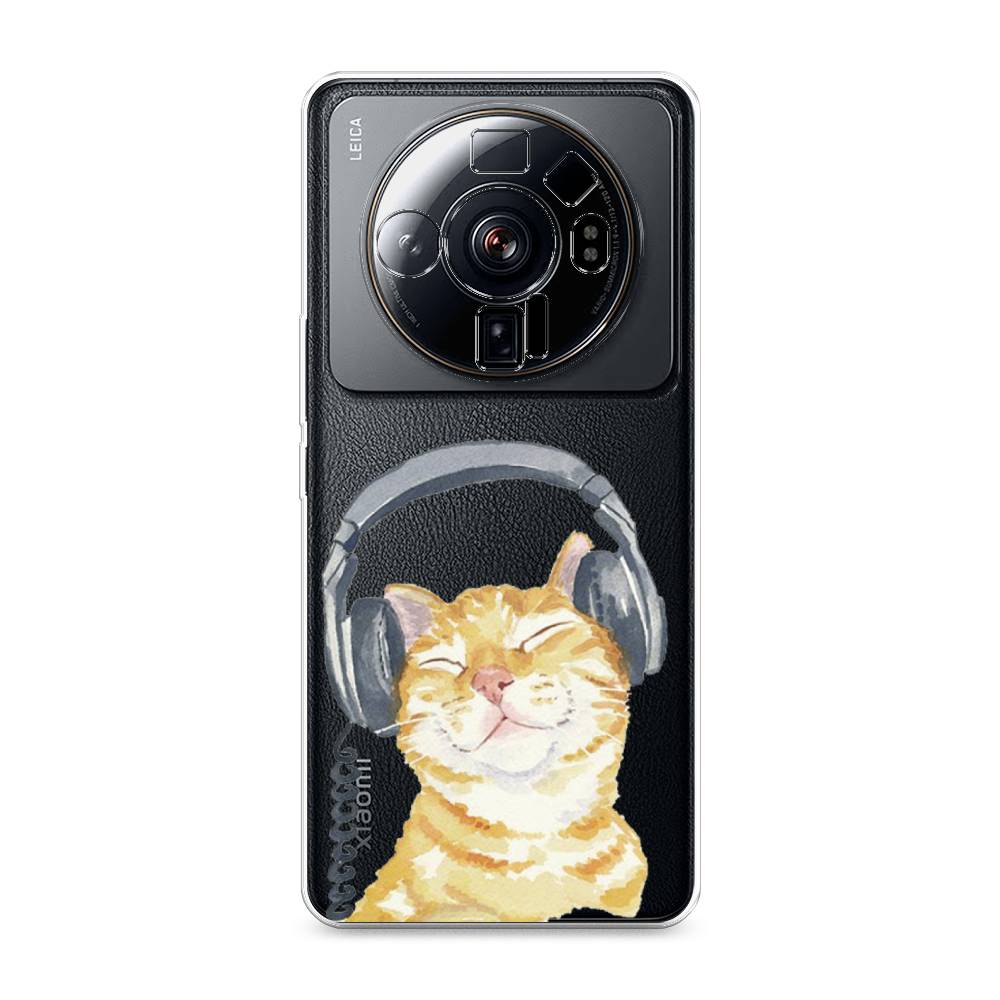 

Силиконовый чехол "Кот меломан" на Xiaomi 12S Ultra, Кот меломан