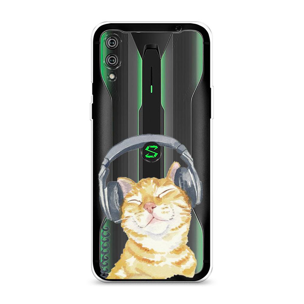 

Силиконовый чехол "Кот меломан" на Xiaomi Black Shark 2 Pro, Кот меломан