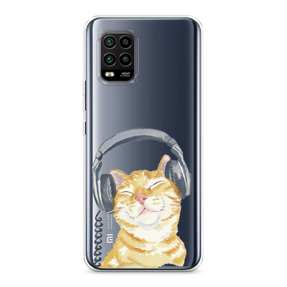 

Силиконовый чехол "Кот меломан" на Xiaomi Mi 10 Lite, Кот меломан
