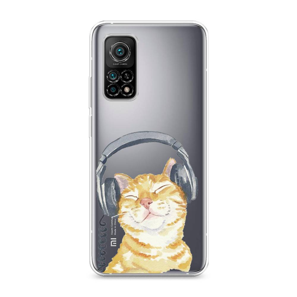 

Силиконовый чехол "Кот меломан" на Xiaomi Mi 10T Pro, Кот меломан
