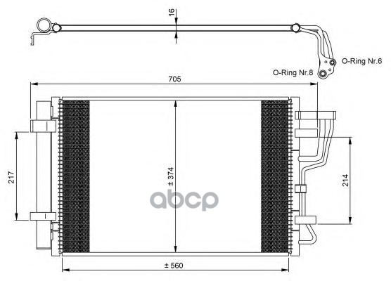 

Радиатор кондиционера NRF 35963