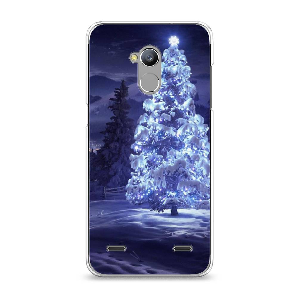 

Чехол на ZTE Blade V7 Lite "Зима 4", Синий;черный;белый, 130450-2