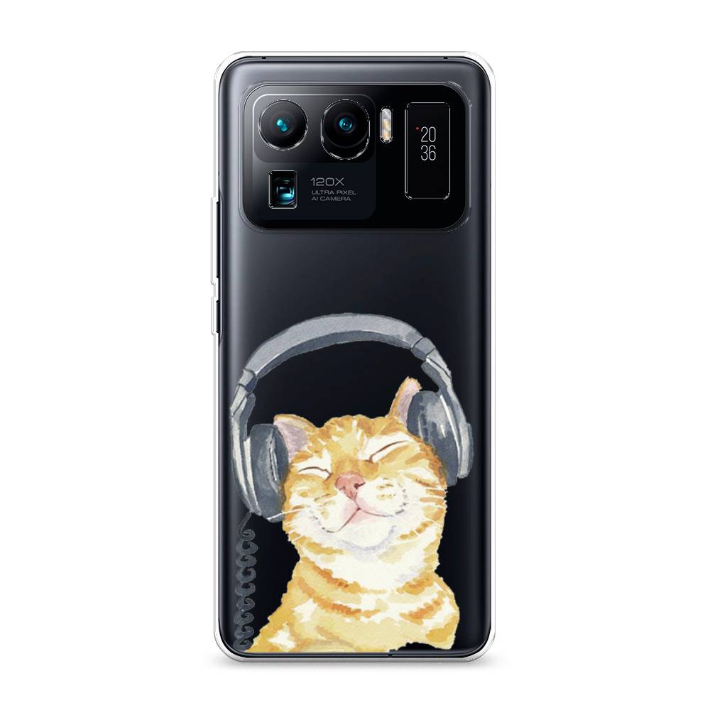 

Силиконовый чехол "Кот меломан" на Xiaomi Mi 11 Ultra, Кот меломан