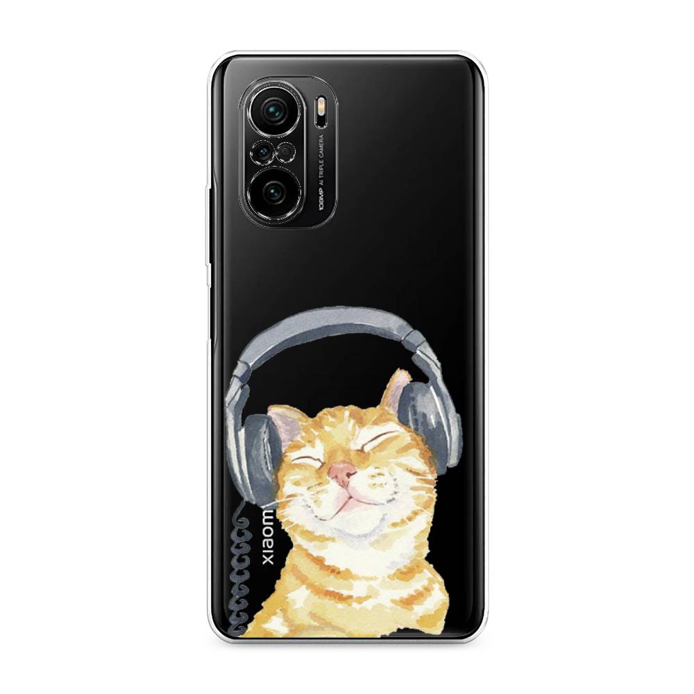 

Силиконовый чехол "Кот меломан" на Xiaomi Mi 11i, Кот меломан