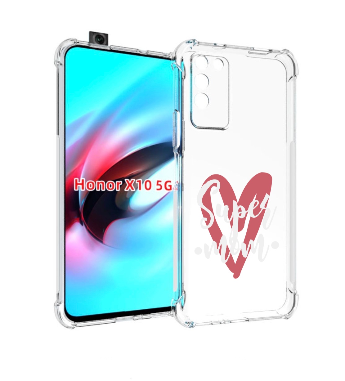 

Чехол MyPads супер-мать для Honor X10, Прозрачный, Tocco
