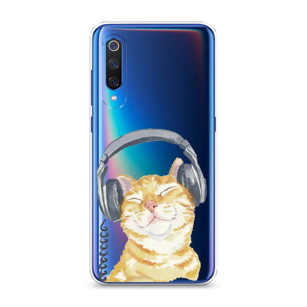 

Силиконовый чехол "Кот меломан" на Xiaomi Mi 9, Кот меломан