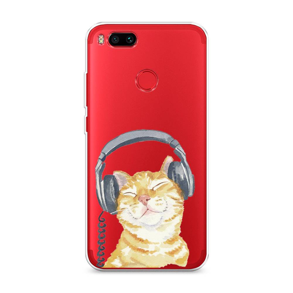 

Силиконовый чехол "Кот меломан" на Xiaomi Mi A1, Кот меломан