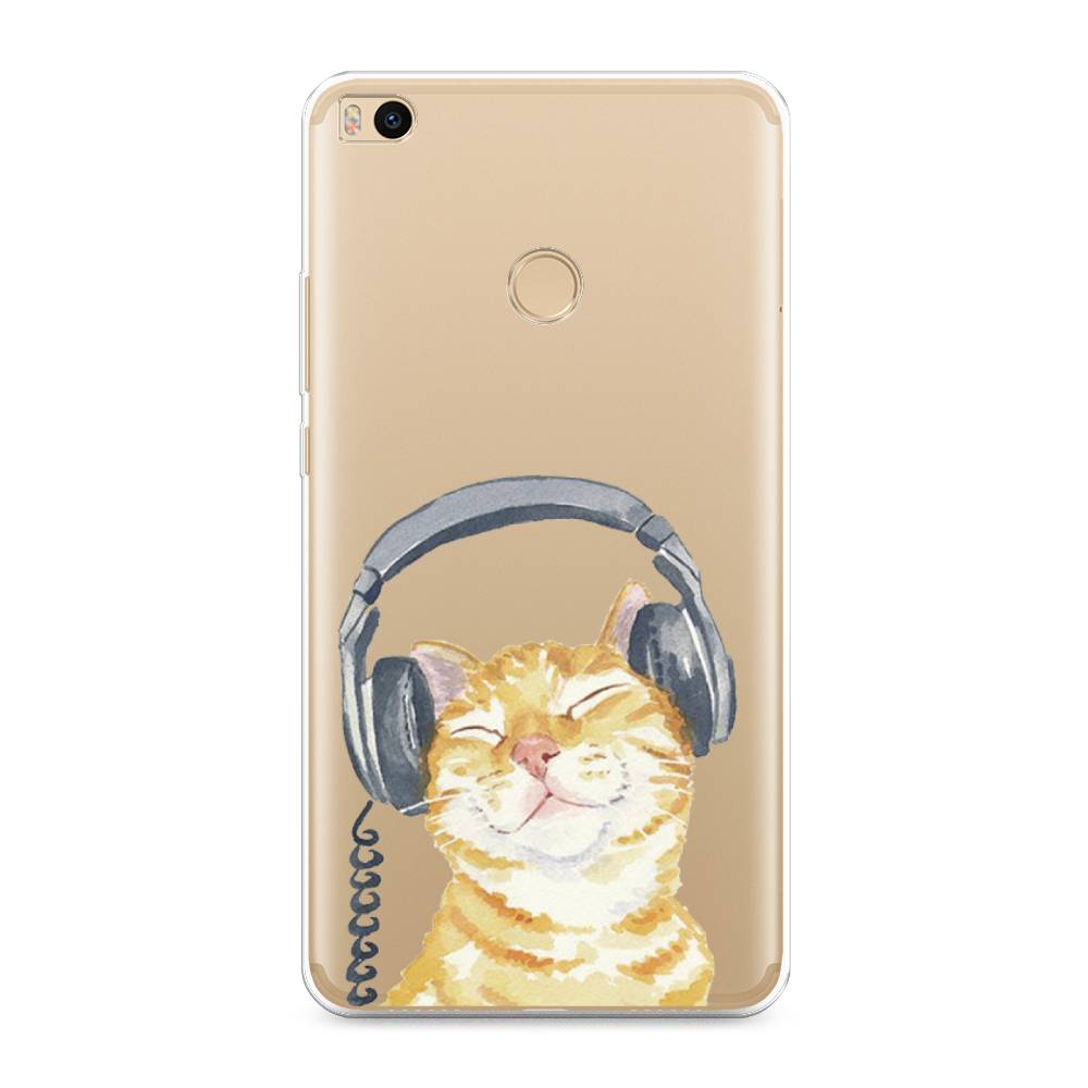 

Силиконовый чехол "Кот меломан" на Xiaomi Mi Max 2, Кот меломан